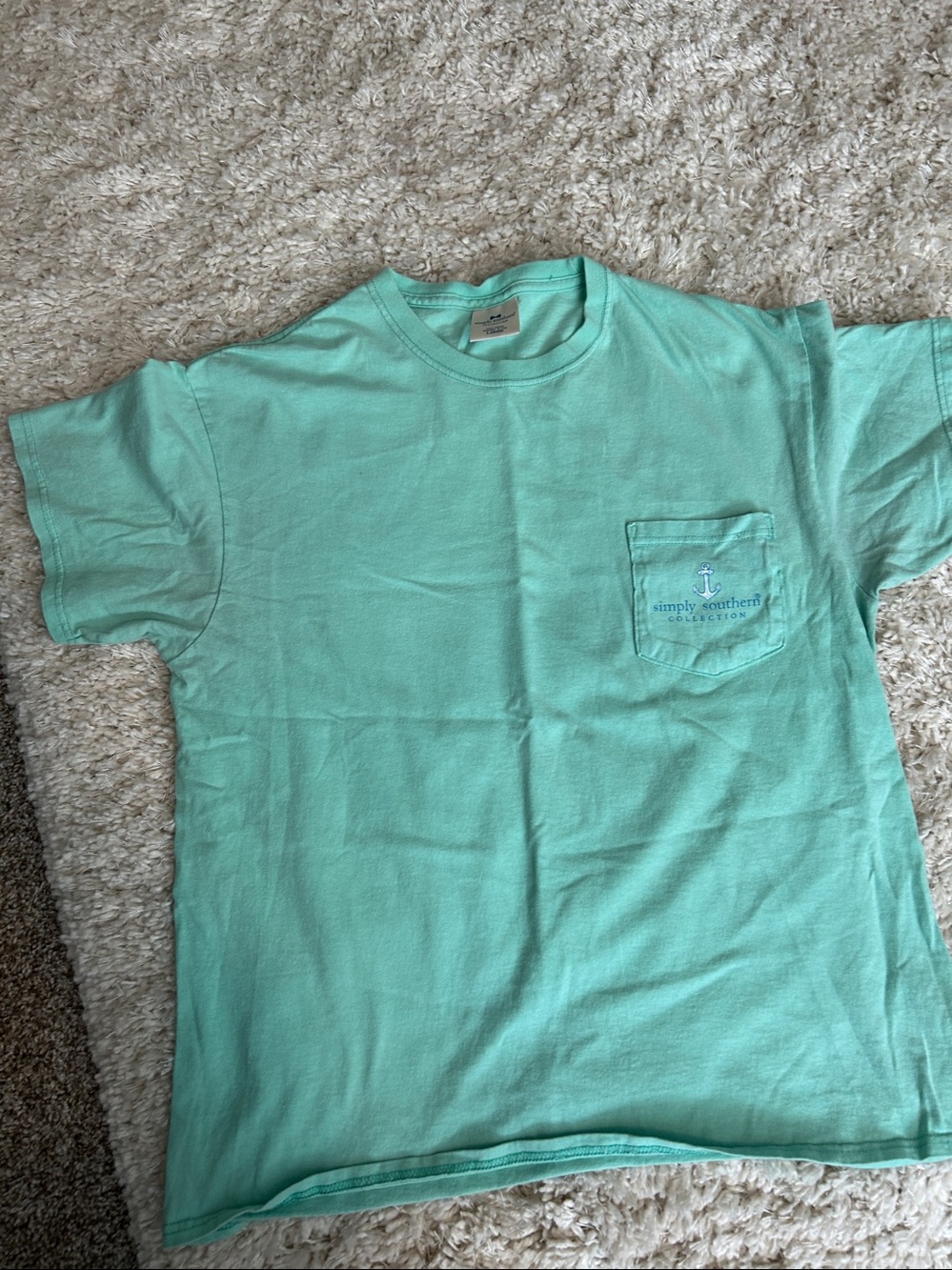 Simply Southern Men’s Pocket Tee - Mint